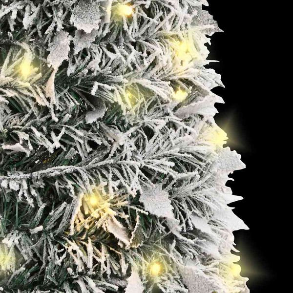 vidaXL Umel&yacute; vianočn&yacute; stromček vyskakovac&iacute; vločky snehu 50 LED 120 cm