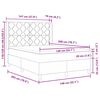 vidaXL Posteľ Box Spring s matracmi Modr&aacute; 140 x 200 cm l&aacute;tka