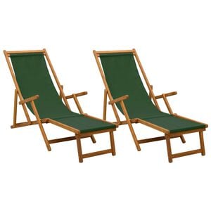 vidaXL Skladac&iacute; leh&aacute;tko 2 pcs 3 Poloha Mas&iacute;vne eukalyptov&eacute; drevo