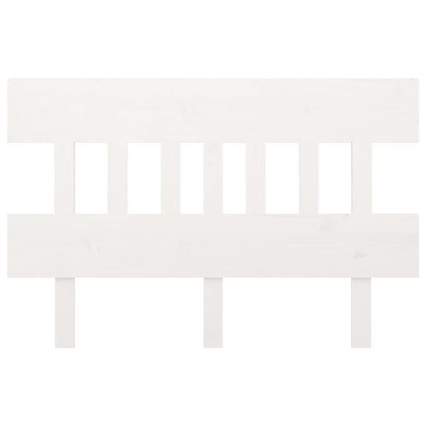 vidaXL Čelo postele biele 183,5x3x81 cm masívna borovica