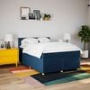 vidaXL Boxspring posteľ s matracom modr&yacute; 140x190 cm l&aacute;tka