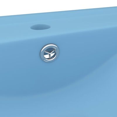 vidaXL Luxusné umývadlo, otvor na batériu, matné svetlomodré 60x46 cm