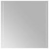 vidaXL Zrkadlo do k&uacute;peľne s LED Priehľadn&aacute; 60 x 60 cm tvrden&eacute; sklo