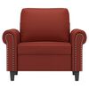 vidaXL Kreslo v&iacute;novo-červen&eacute; 60 cm umel&aacute; koža