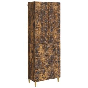 vidaXL Sada skr&iacute;ň 2 pcs Dymov&yacute; dub 66 x 34,5 x 90 cm Kompozitn&eacute; drevo