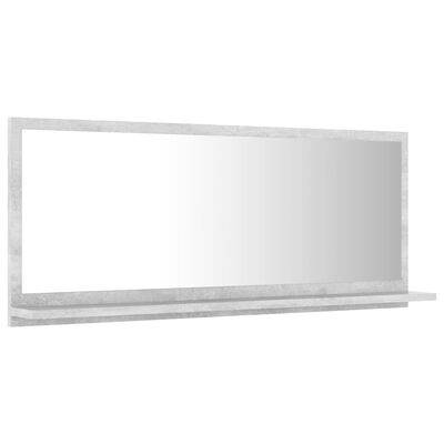 vidaXL Kúpeľňové zrkadlo, betónovo sivé 90x10,5x37cm, kompozitné drevo