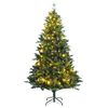 vidaXL Umel&yacute; v&yacute;klopn&yacute; vianočn&yacute; stromček 150 LED 150 cm