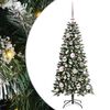 vidaXL Umel&yacute; vianočn&yacute; stromček Zelen&aacute; 120 cm PVC, plast a oceľ