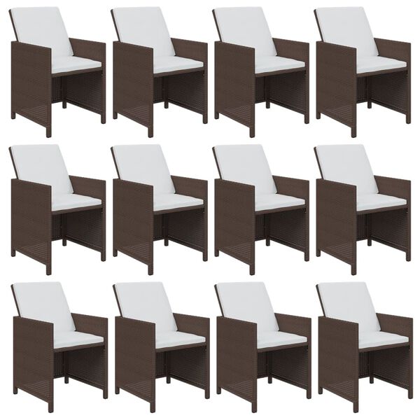 vidaXL 13-dielna z&aacute;hradn&aacute; jed&aacute;lensk&aacute; s&uacute;prava vank&uacute;&scaron;e polyratan hned&aacute;