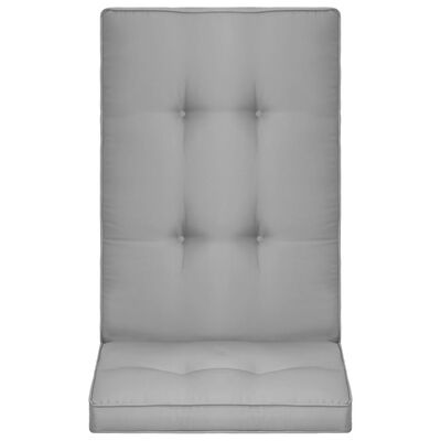 vidaXL Podložky na záhradné stoličky 2 ks, sivé 120x50x5 cm