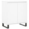 vidaXL Komoda biela 60x35x70 cm spracovan&eacute; drevo