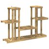 vidaXL Stojan na rastliny Biela 123 x 25 x 78,5 cm