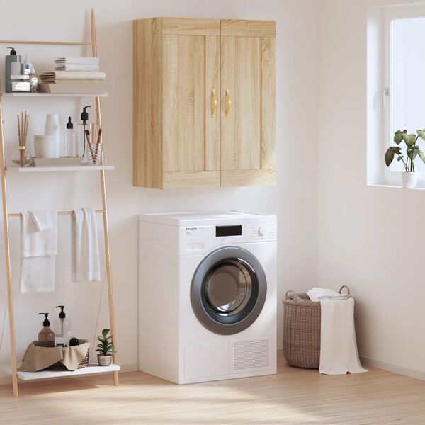 vidaXL Nástenná skrinka dub sonoma 69,5x34x90 cm kompozitné drevo