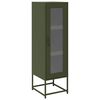 vidaXL Highboard Olive Green 36x39x123 cm Oceľ valcovan&aacute; za studena