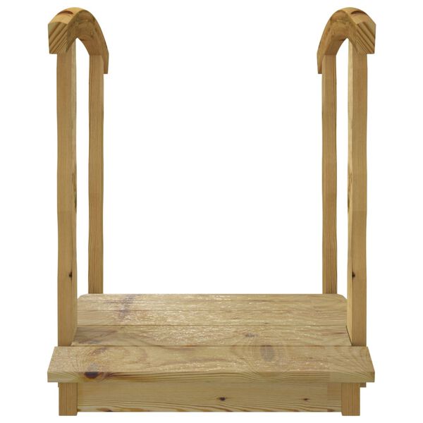 vidaXL Záhradný most so zábradlím impregnovaná masívna borovica