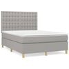vidaXL Boxspring posteľ s matracom bledosiv&yacute; 140x190 cm l&aacute;tka