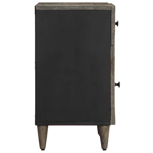 vidaXL Nočn&aacute; skrinka Svetlosiv&aacute; 50x33x60 cm Mas&iacute;vne drevo Mango