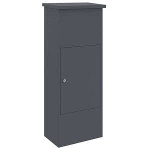 vidaXL Schr&aacute;nka na bal&iacute;ky s dverami Antracit 44,5 x 29 x 110,5 cm Oceľ