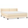 vidaXL Posteľn&yacute; r&aacute;m boxspring s matracom kr&eacute;mov&yacute; 180x200 cm l&aacute;tka