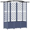 vidaXL Vyv&yacute;&scaron;en&yacute; z&aacute;hon s mriežkou a strechou Biely 163 x 40 x 141 cm PP