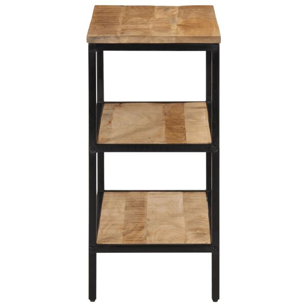 vidaXL Konzolový stolík 70x35x70 cm, surový mangový masív