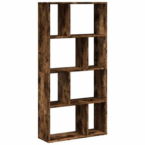 vidaXL Knižnica dymov&yacute; dub 60x20x120,5 cm kompozitn&eacute; drevo