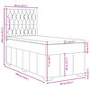 vidaXL Boxspring posteľ s matracom tmavosiv&aacute; 90x190 cm l&aacute;tka