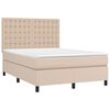 vidaXL Boxspring posteľ s matracom kapuč&iacute;nov&aacute; 140x200 cm umel&aacute; koža