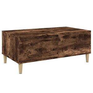 vidaXL Konferenčn&yacute; stol&iacute;k dymov&yacute; dub 90x50x36,5 cm spracovan&eacute; drevo