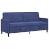 vidaXL Sofa s &uacute;ložn&yacute;m priestorom Policajn&aacute; modr&aacute; 192 x 78 x 87 cm
