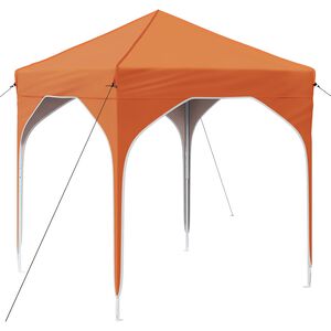 vidaXL Pr&iacute;stre&scaron;ok na p&aacute;rty 194 x 194 x 245 cm Oranžov&aacute;