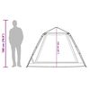 vidaXL Kempingový stan kupola 5 osôb sivo-oranžový rýchloupínací