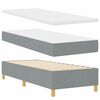 vidaXL Boxspring posteľ s matracom tmavo&scaron;ed&aacute; 90x190 cm Svetlosiv&aacute;
