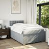 vidaXL Boxspring posteľ s matracom bledosiv&aacute; 120x200 cm l&aacute;tka
