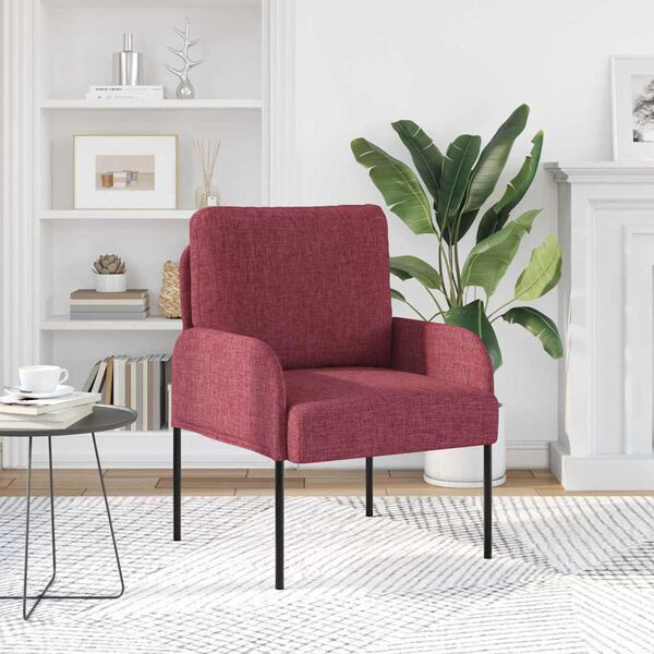 vidaXL Pohovky s vank&uacute;&scaron;om 55cm V&iacute;no červen&eacute; Preglejka