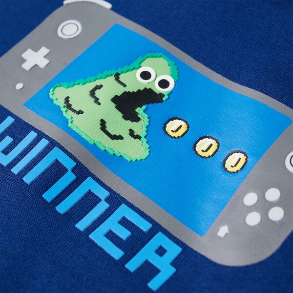 Detsk&aacute; mikina s kapucňou tmavomodr&aacute; 92