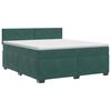 vidaXL Posteľ boxspring s matracom Tmavozelen&aacute; 160 x 200 cm Zamat