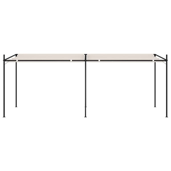 vidaXL Alt&aacute;nok so zaťahovacou strechou 600x300x233 cm kr&eacute;mov&yacute;