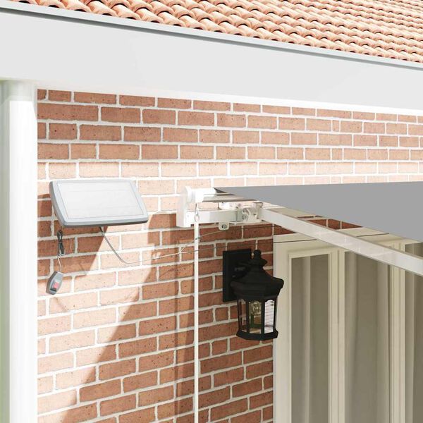 vidaXL Markíza s Biela 6 x 3 m Kov