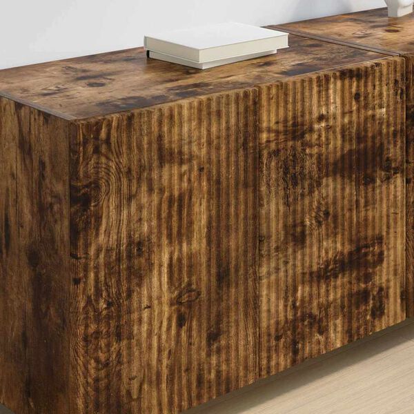 vidaXL TV n&aacute;stenn&aacute; skriňa N&aacute;stenn&yacute; Dymov&aacute; dub 59,5 x 31 x 40 cm