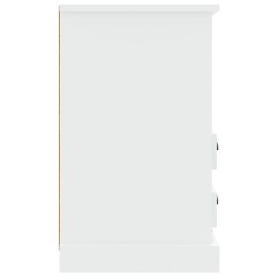 vidaXL Nočný stolík lesklý biely 43x36x60 cm