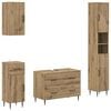 vidaXL S&uacute;prava k&uacute;peľňov&yacute;ch skr&iacute;ň v 4 kusoch HAARLEM Dub artisan