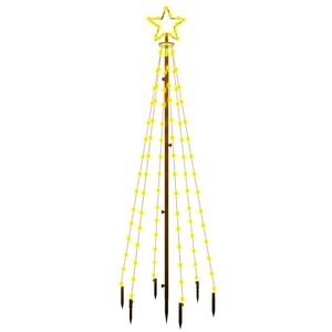 vidaXL Vianočn&yacute; stromček s hrotom 108 tepl&yacute;ch bielych LED 180 cm