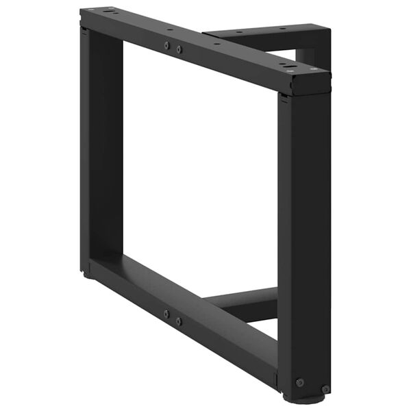 vidaXL Nohy konferenčn&eacute;ho stol&iacute;ka v tvare T, 2 ks, čierne, 60x25x(42-43) cm, oceľ