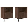 vidaXL Nočn&yacute; stol&iacute;k 2 pcs Hned&yacute; dub 49 x 36 x 61 cm Kompozitn&eacute; drevo