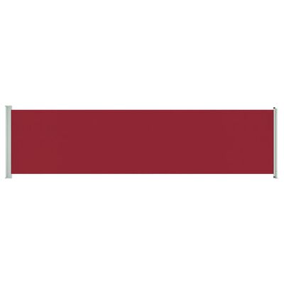vidaXL Zaťahovacia bočná markíza na terasu 600x160 cm, červená