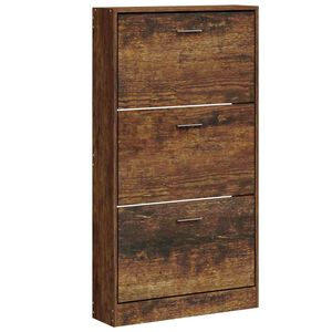 vidaXL Botn&iacute;k dymov&yacute; dub 59x17x108 cm spracovan&eacute; drevo