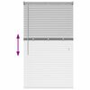 vidaXL Žalúzia na okno so záclonami Strieborná Hliník