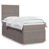 vidaXL Boxspring posteľ s matracom sivohned&yacute; 100x200 cm l&aacute;tka