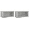 vidaXL Roh na skladovanie CD 2 ks Bet&oacute;novo siv&aacute; 40 x 17 x 17 cm